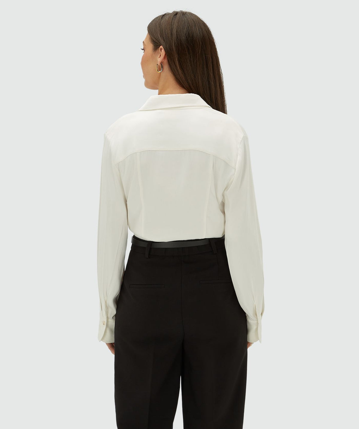 Body Camisa Acetinado Leia Cloud White – Josh V