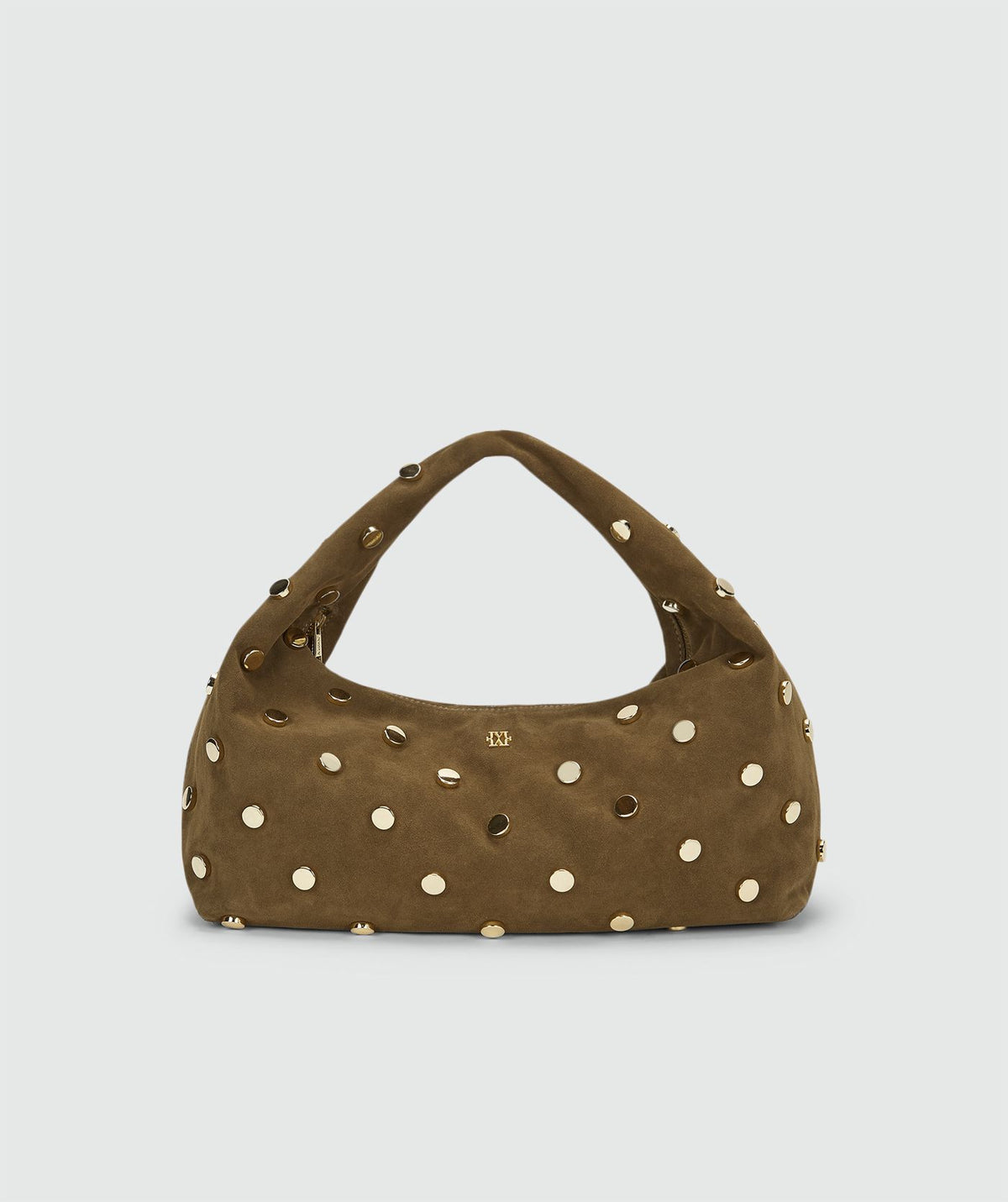 Mala Lena em Camurça Dark Khaki com Tachas – Josh V