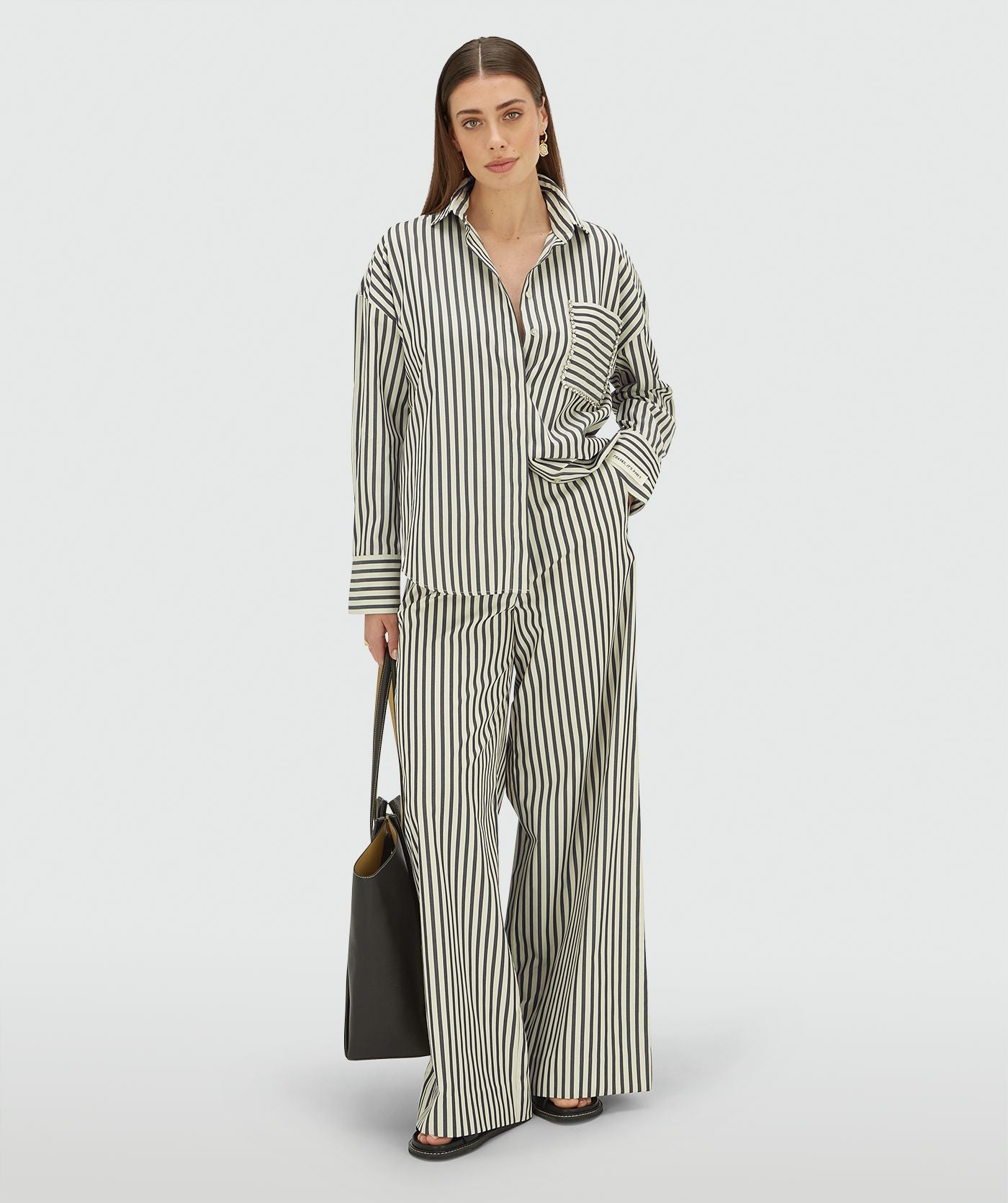 Blusa Oversized Às Riscas Da LEXX - Josh V