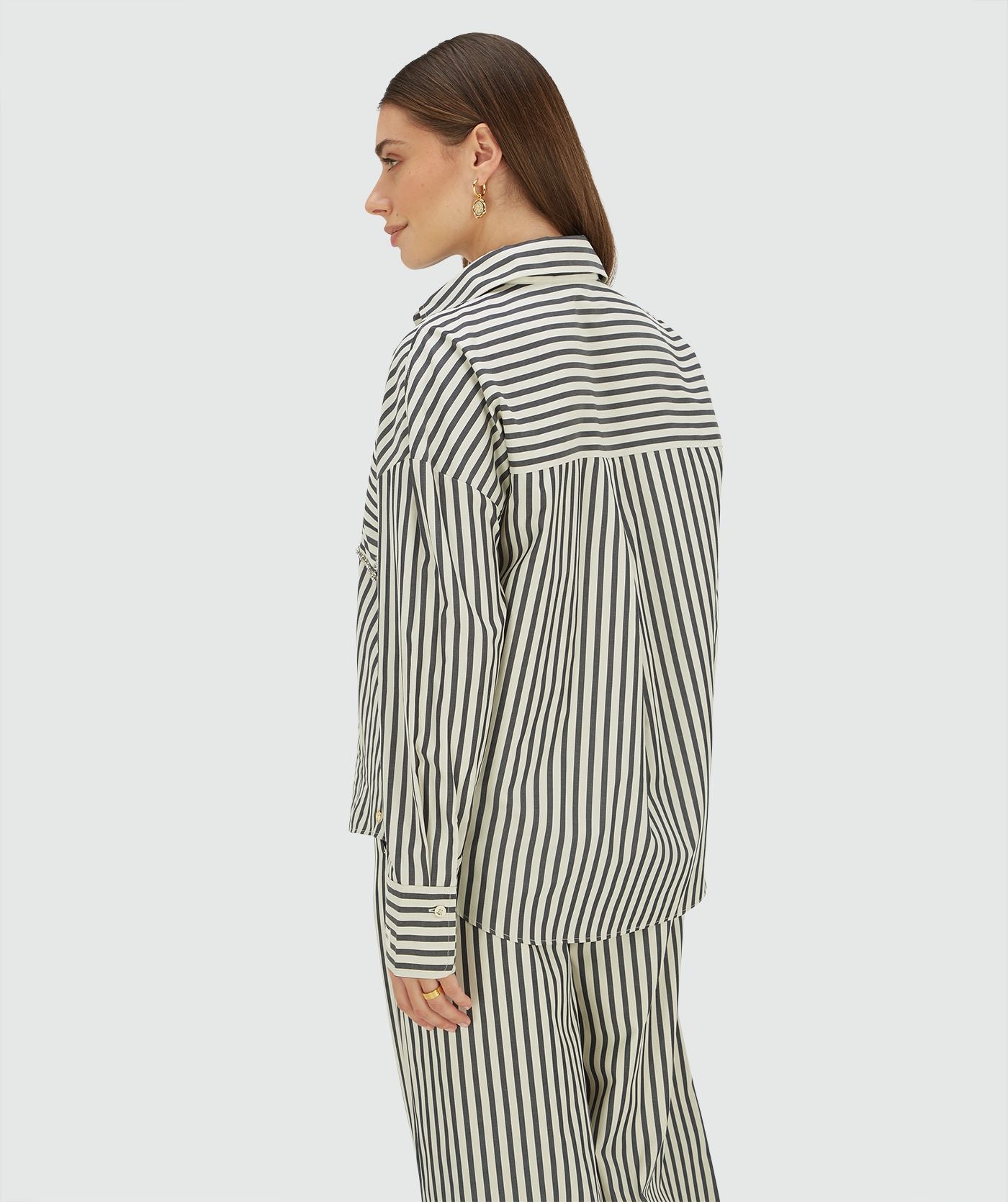 Blusa Oversized Às Riscas Da LEXX - Josh V