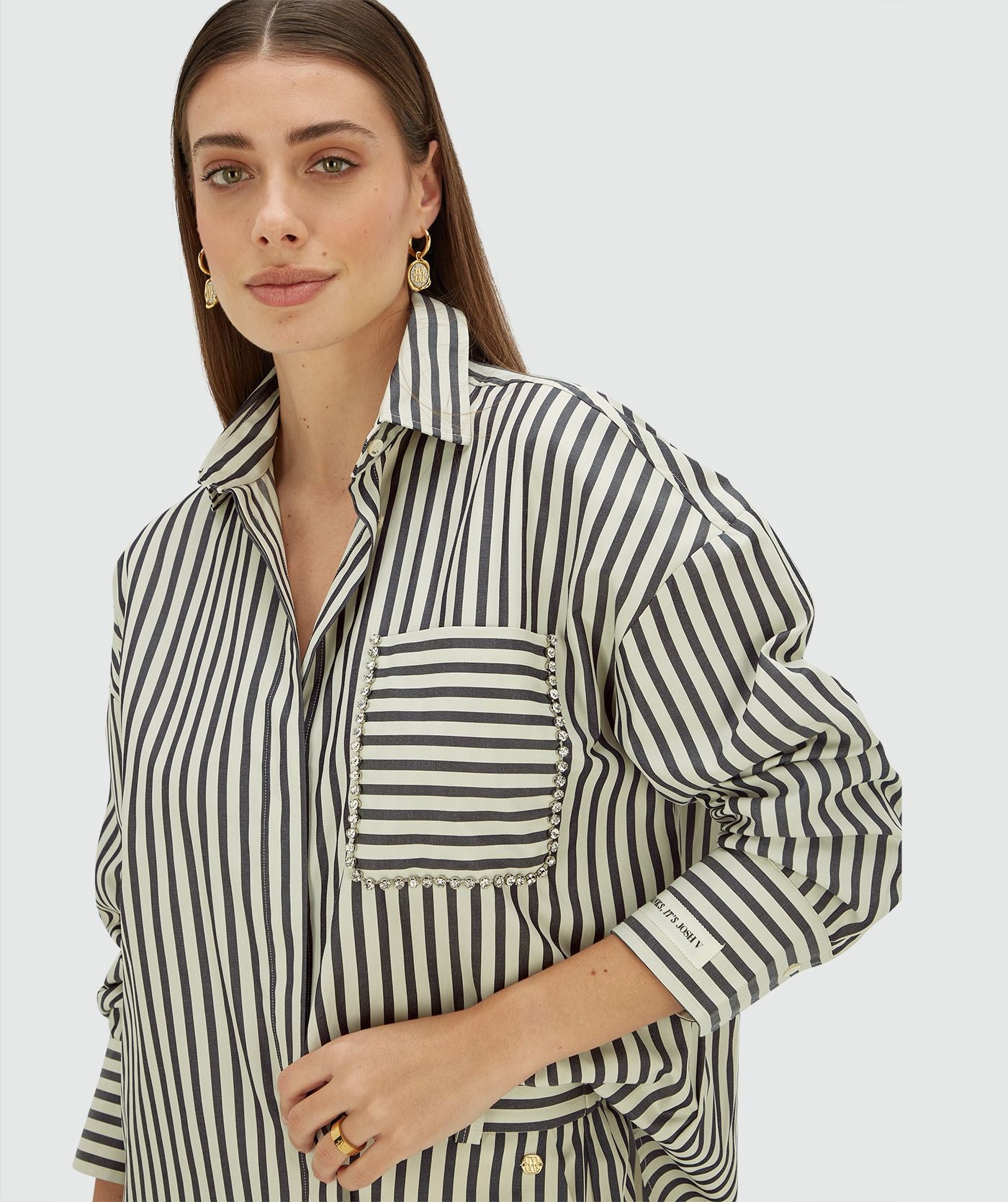 Blusa Oversized Às Riscas Da LEXX - Josh V