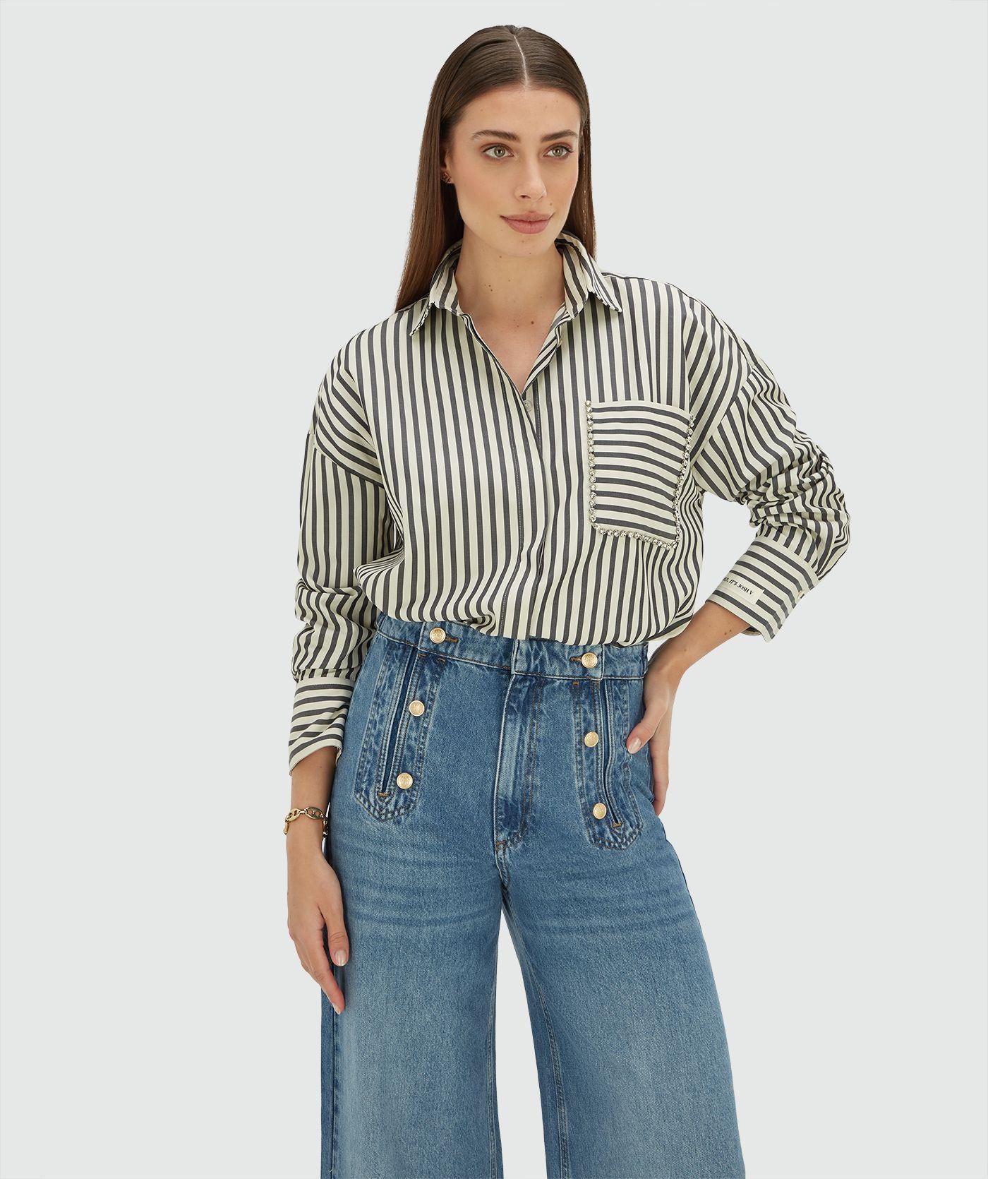 Blusa Oversized Às Riscas Da LEXX - Josh V