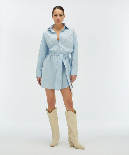 Vestido oversize LINE com pedras ornamentais - Josh V