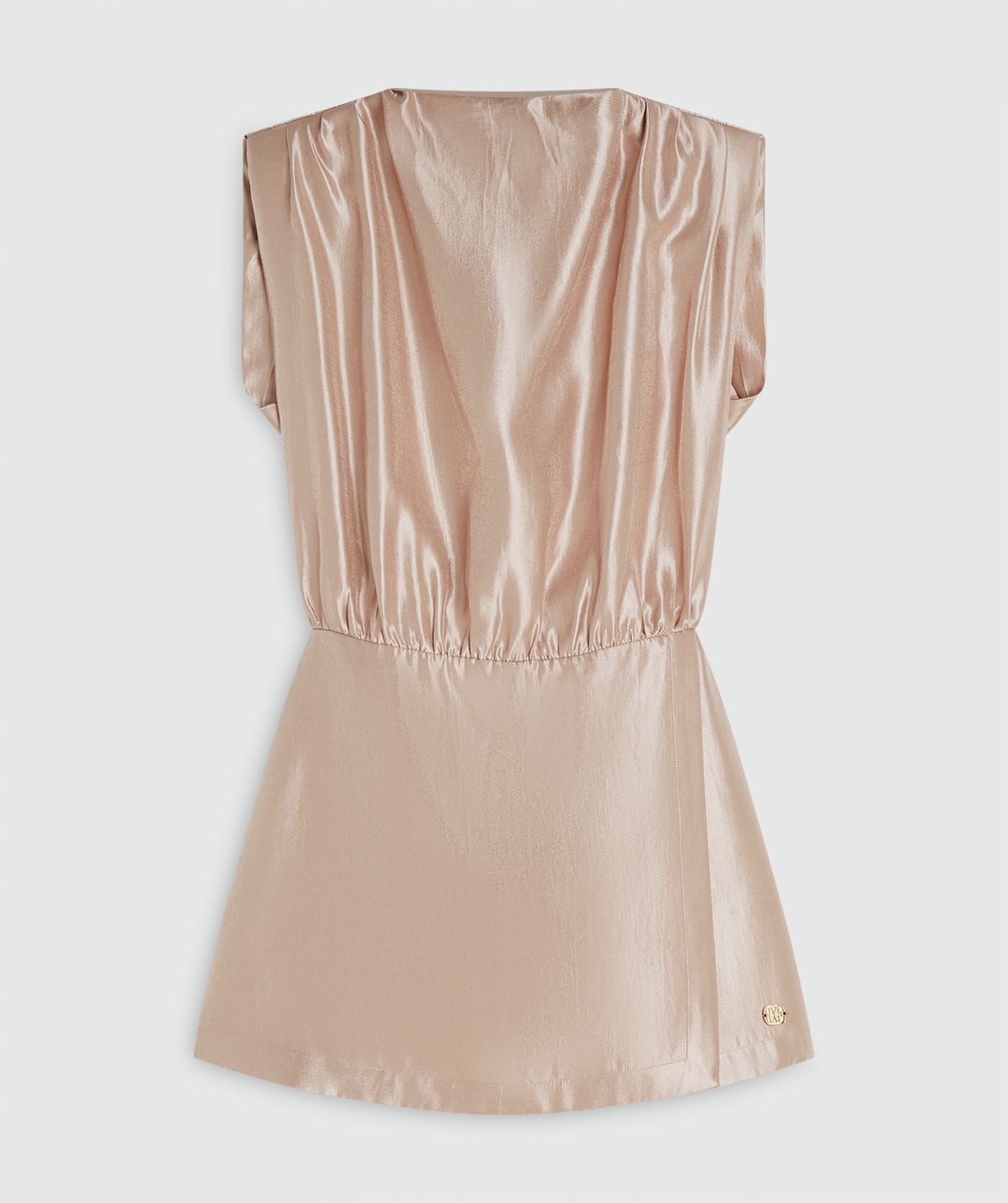 Vestido Curto Satinado Rosa – Josh V