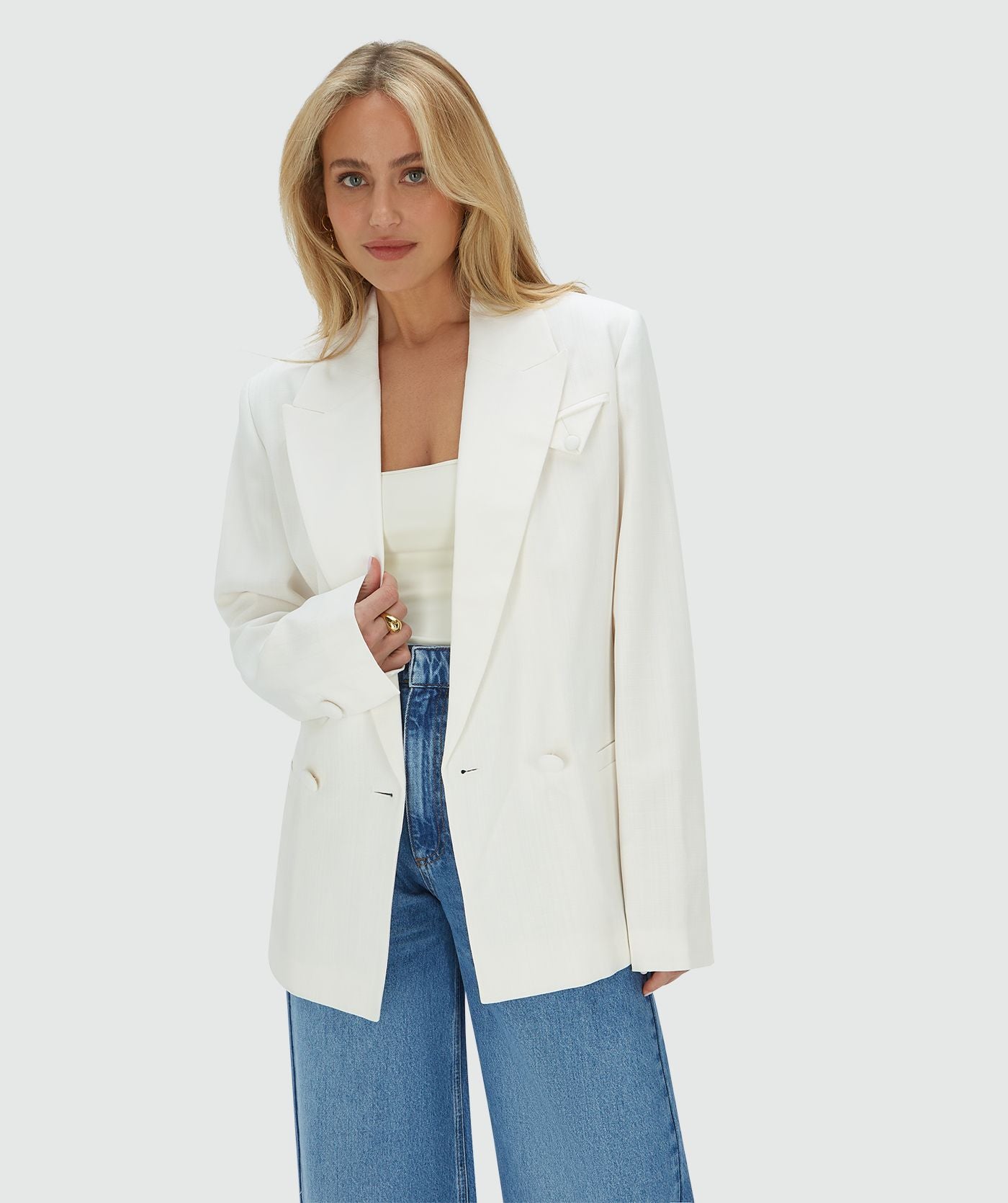 Blazer Estruturado Off-White – Josh V