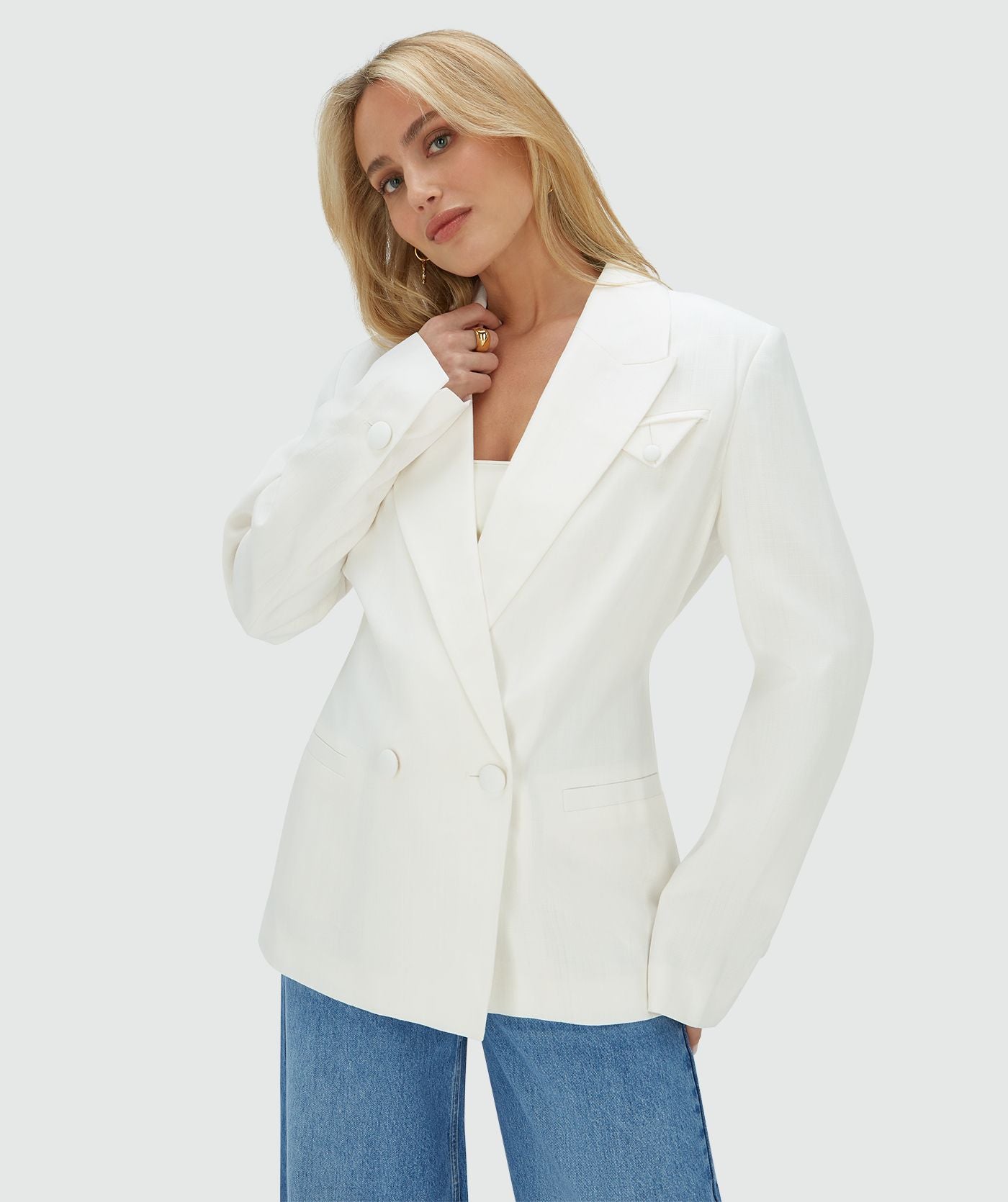 Blazer Estruturado Off-White – Josh V
