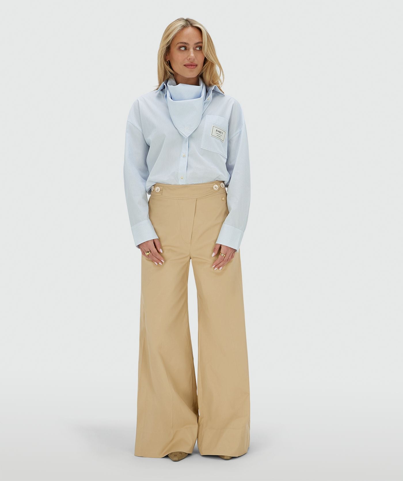 Blusa Oversized Neveah Fresh Blue Stripe – Josh V