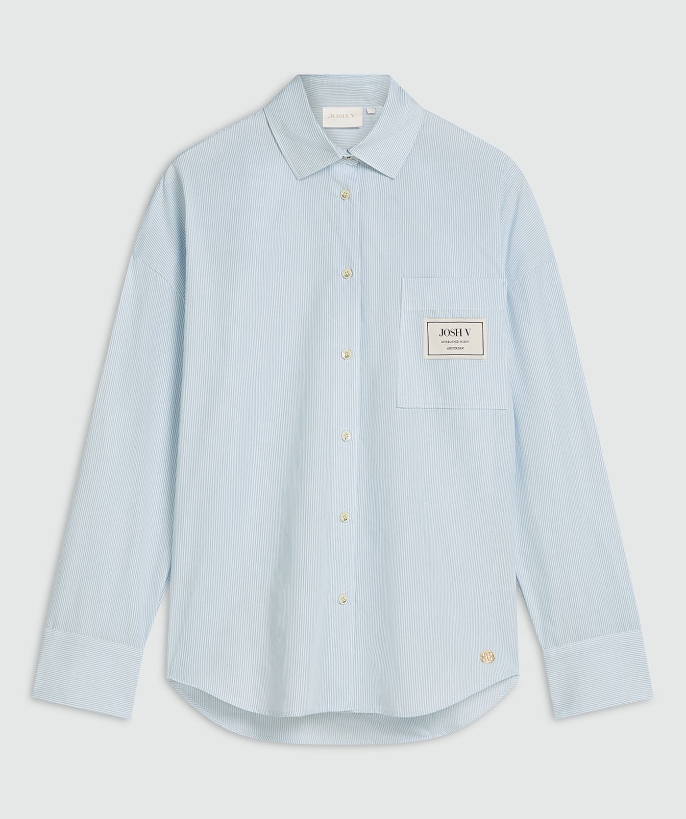 Blusa Oversized Neveah Fresh Blue Stripe – Josh V