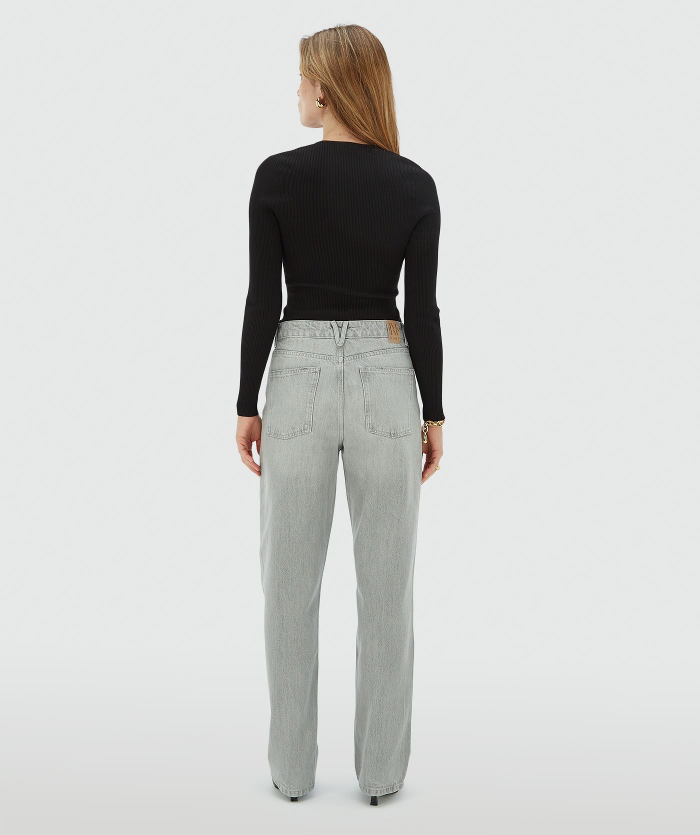 Jeans Cinza PHEBE Com Tachas - Josh V