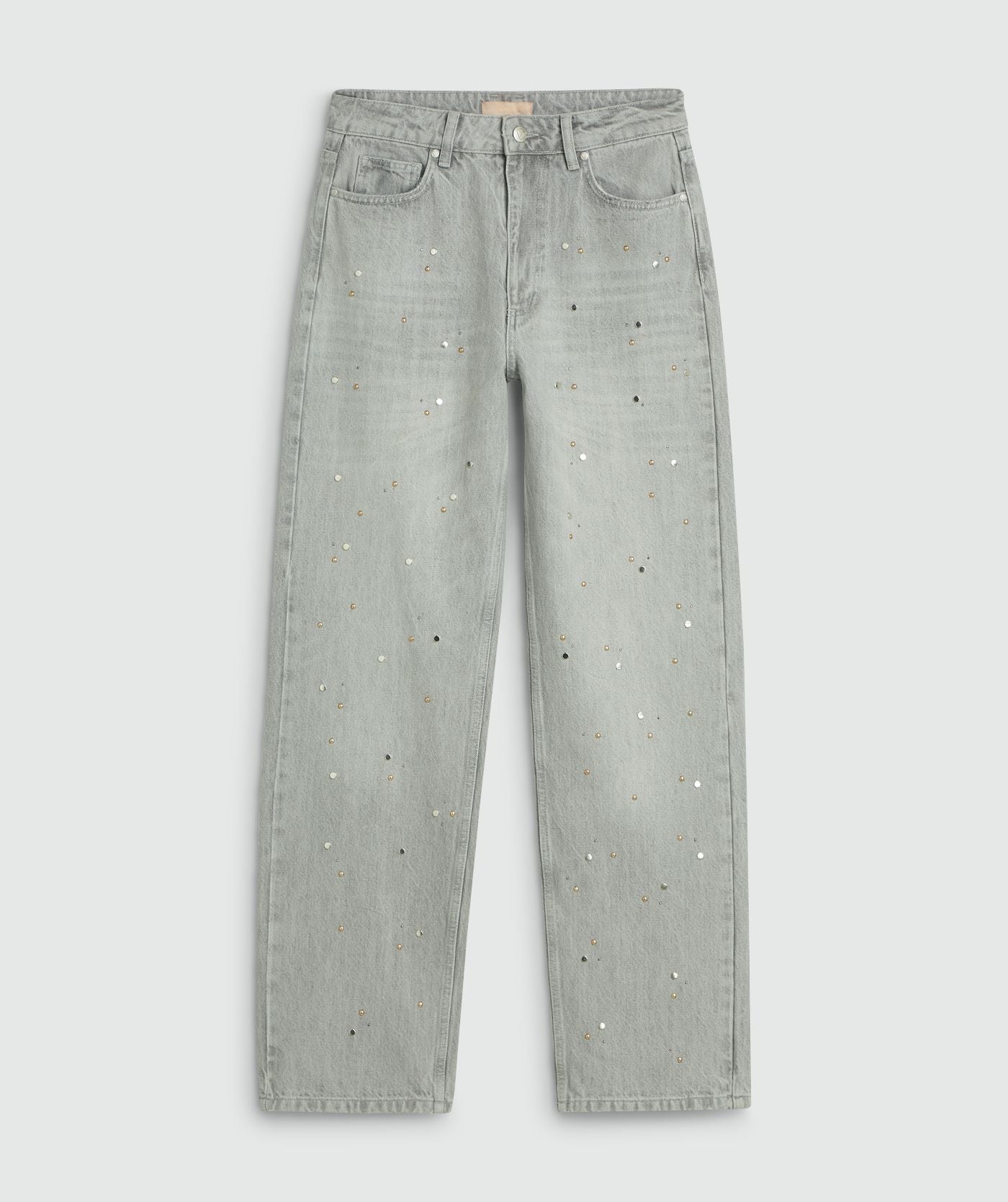 Jeans Cinza PHEBE Com Tachas - Josh V