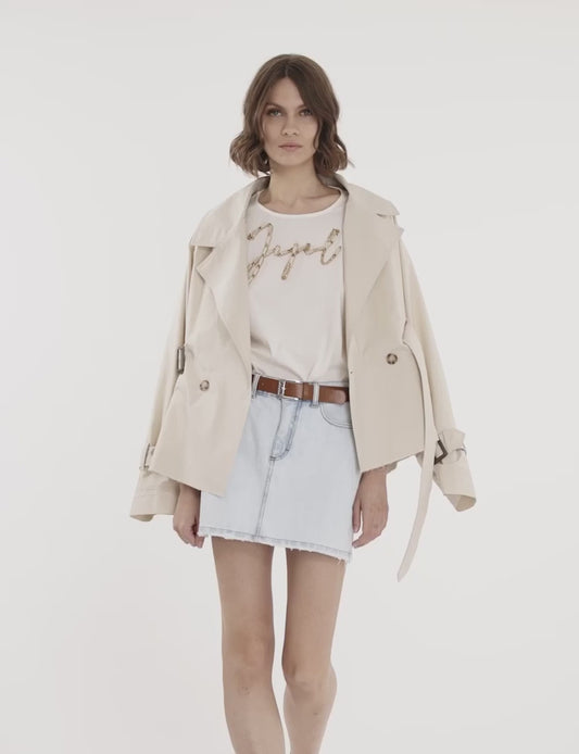 Casaco Modelo Trench - Jijil