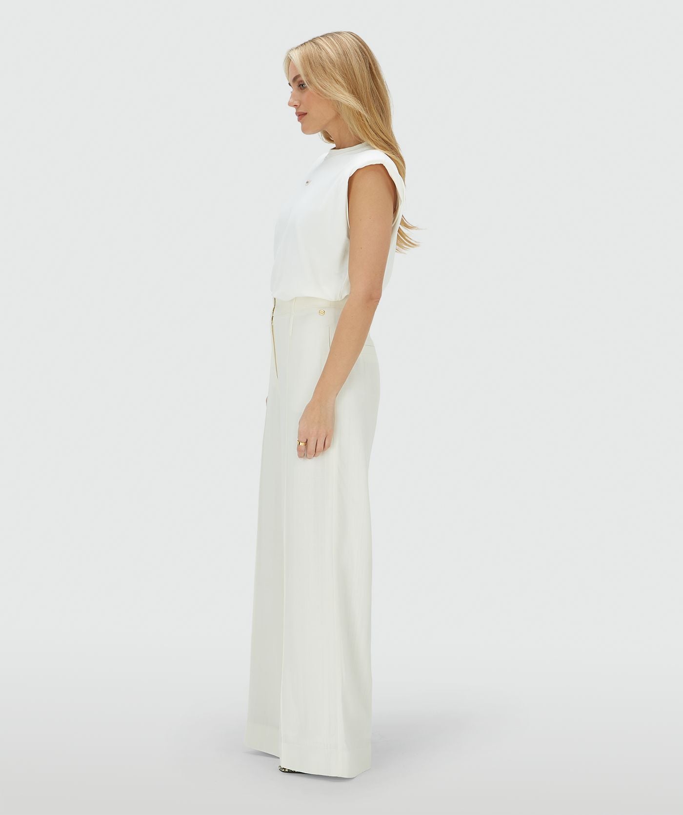 Calça Fluida Wide Leg Off-White – Josh V
