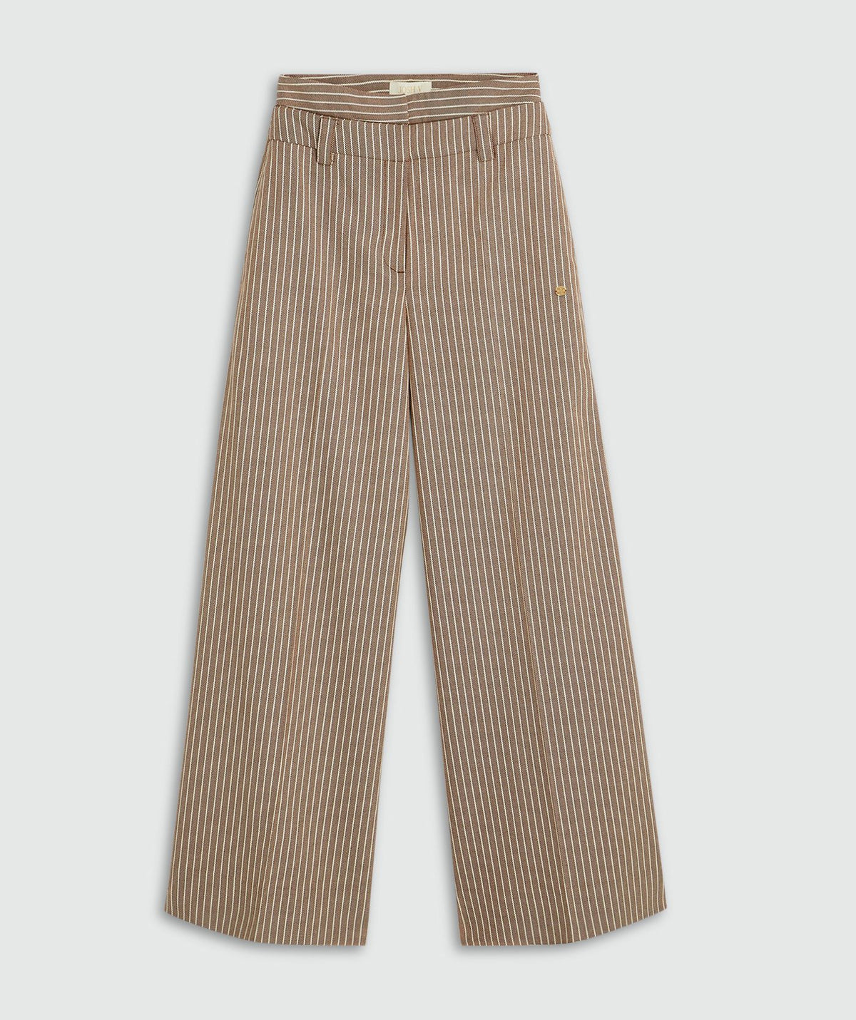Calças Wide Leg Scout às Riscas – imagem 6