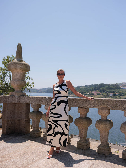 Vestido Estampado Midi - Scripta