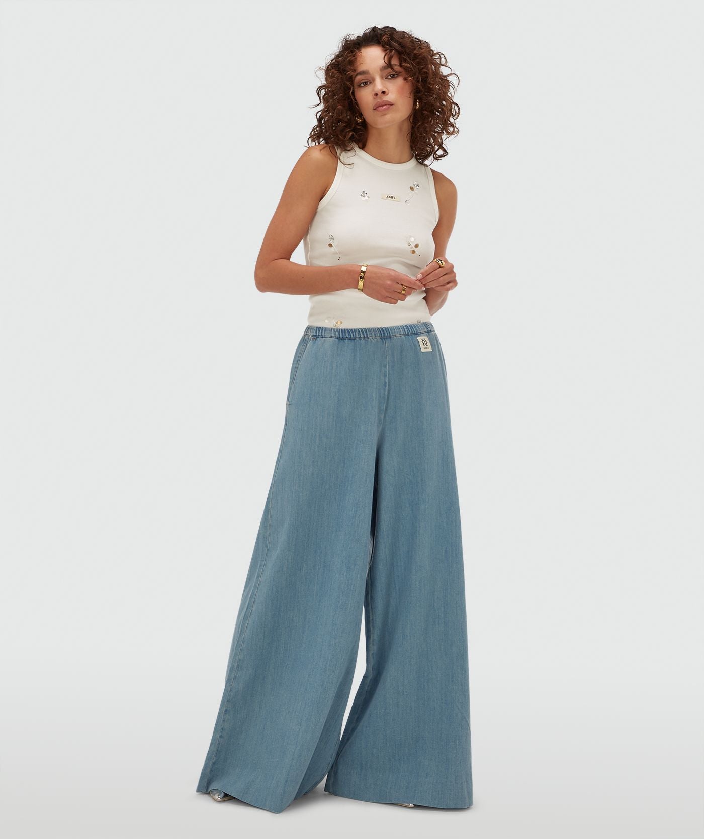 SERA calças largas com efeito jeans - Josh V