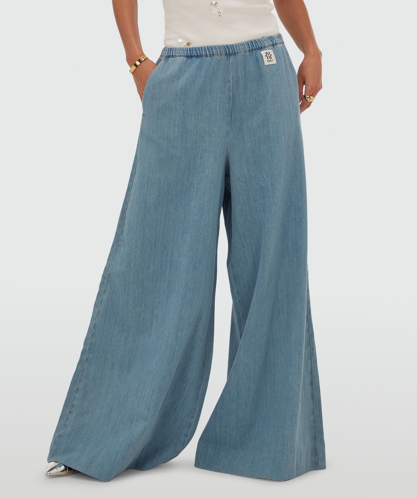 SERA calças largas com efeito jeans - Josh V