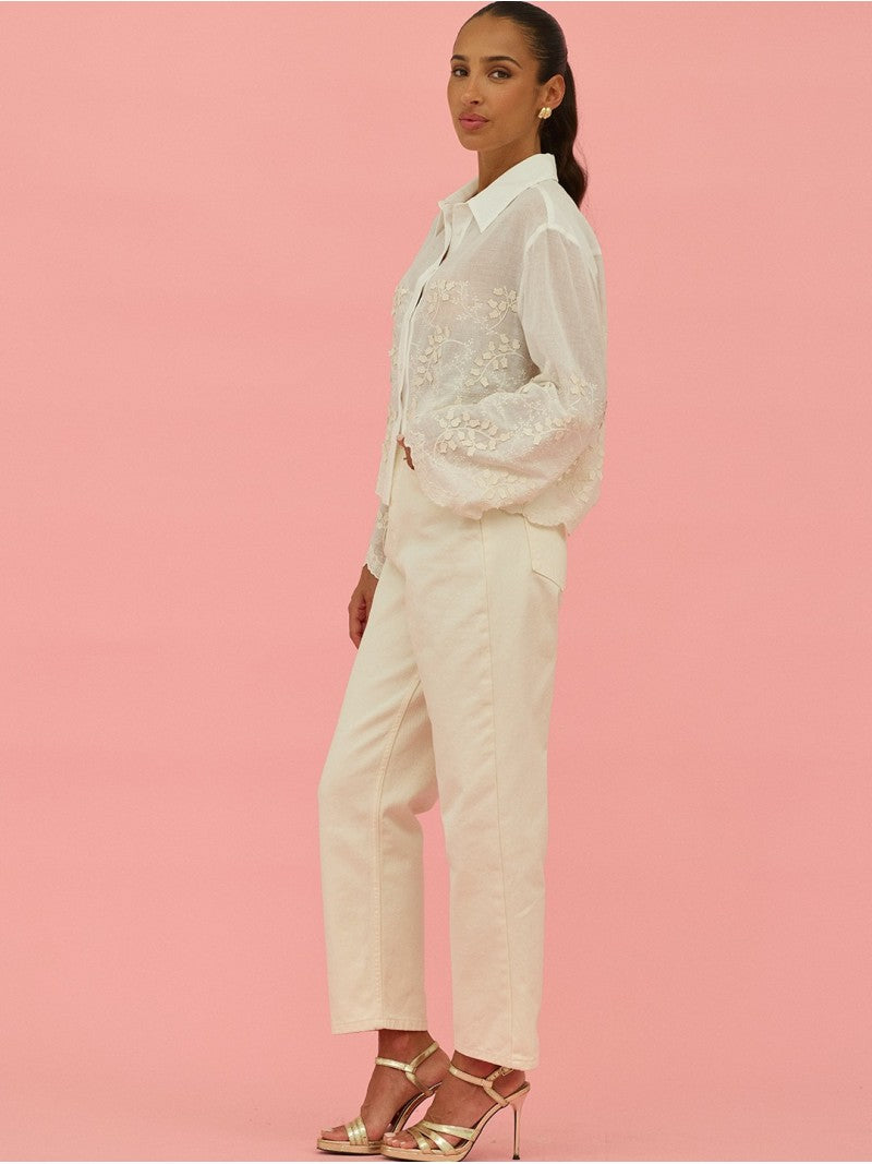 Jeans de Corte Elegante em Denim Premium - Scripta