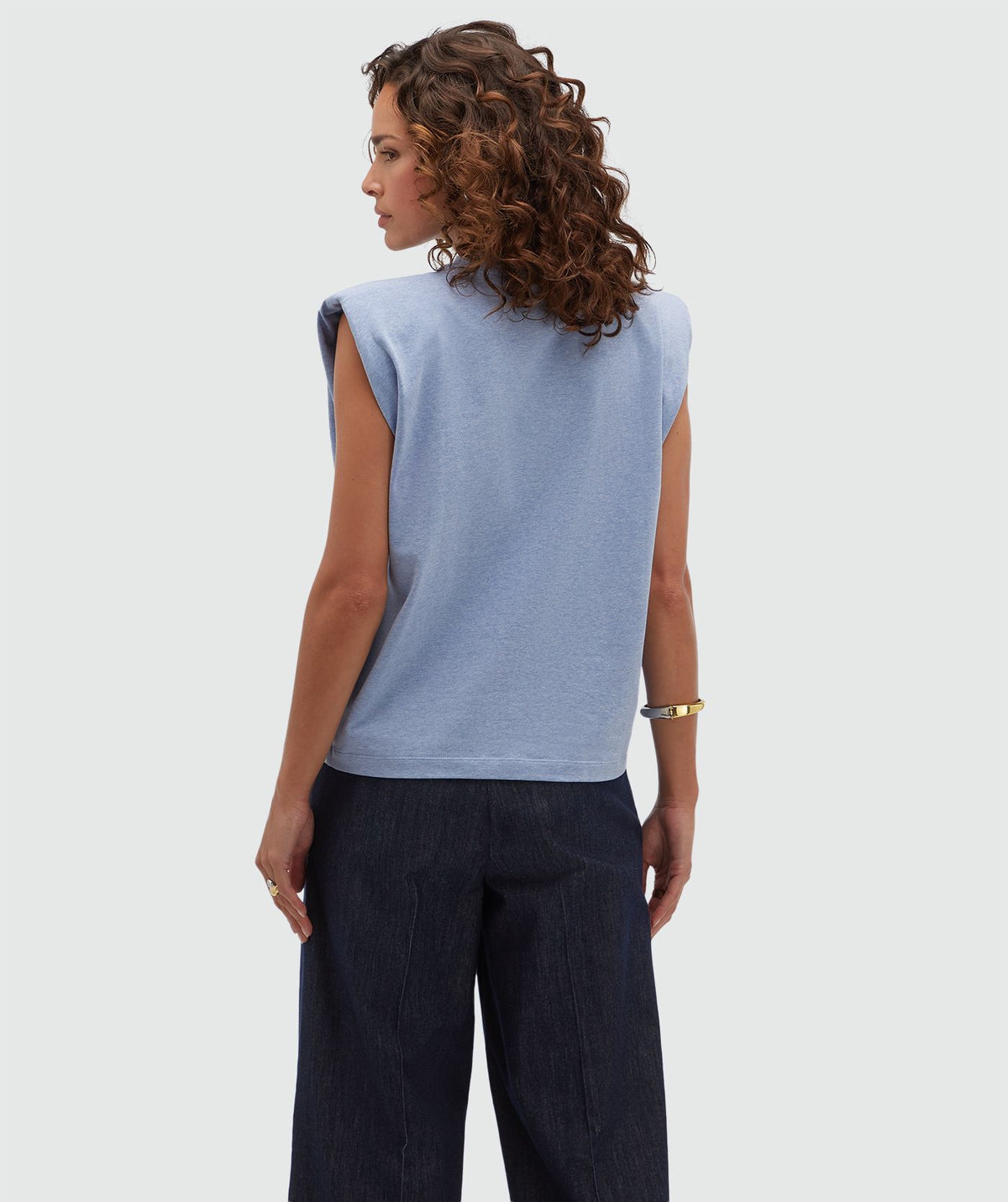 T-shirt Sue Powder Blue Melange – Josh V