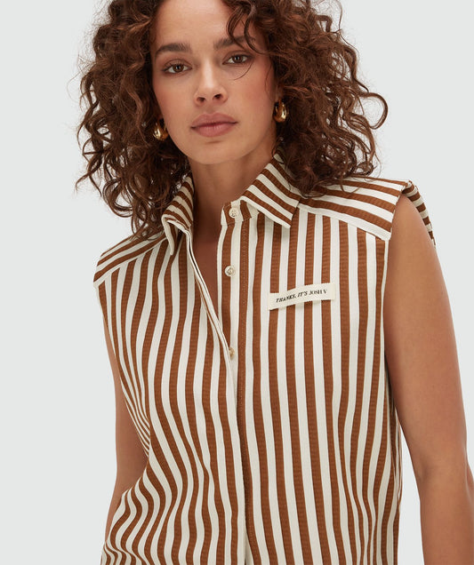 Blusa às Riscas com Corte Reto da SUUSA - Josh V