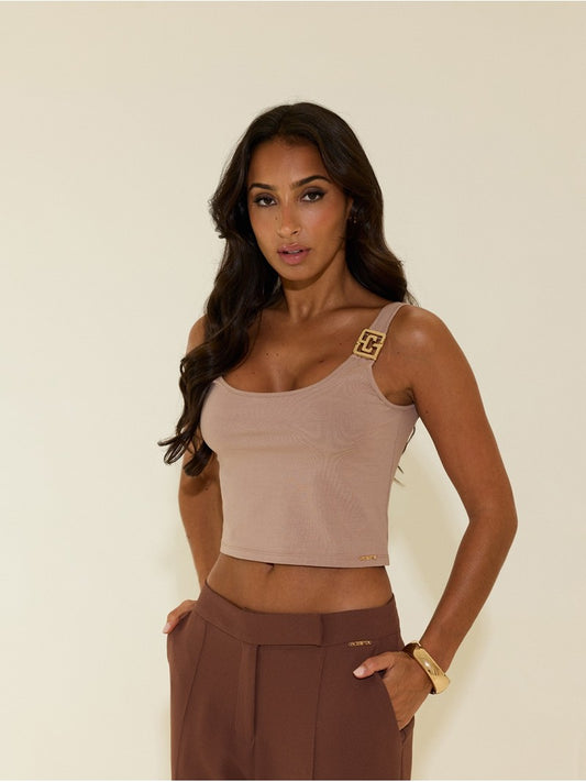 Top em Malha com Detalhe Metálico - Scripta