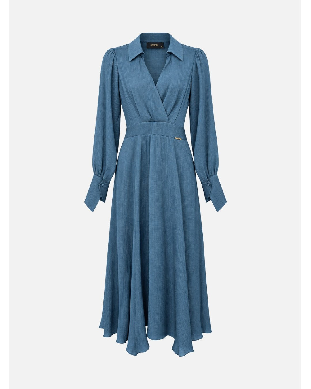 Vestido Assimétrico com Ombreiras – Scripta — fotografia 8