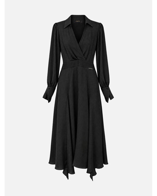 Vestido Assimétrico com Ombreiras – Scripta — fotografia 1