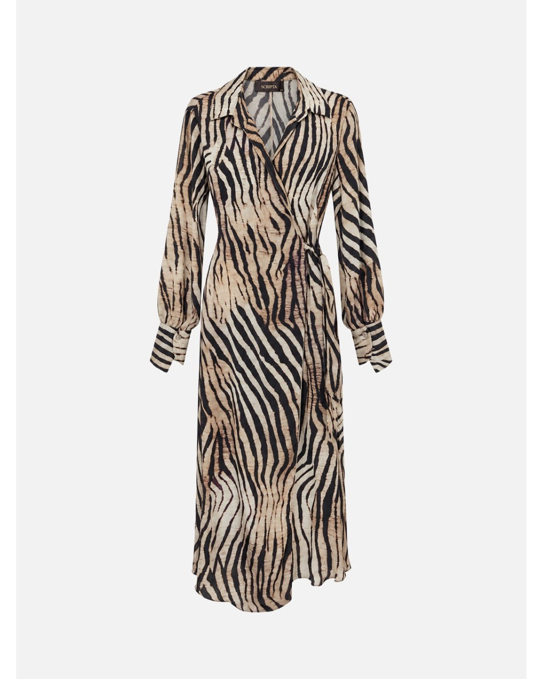 Vestido Estampado com Fecho em Trespasse – Scripta — fotografia 1