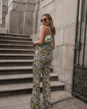 Load image into Gallery viewer, ZEBRA PRINT TROUSERS GREEN SHADES - Scripta
