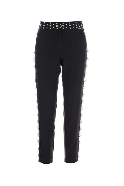 Classic pants with rhinestones - FourSoul